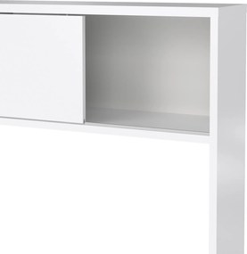 Biurko w połysku z nadstawką Function Plus 149 cm biały