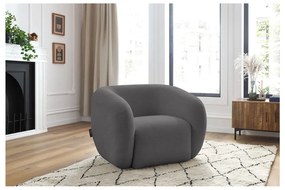 Ciemnoszary fotel Celine – Bobochic Paris