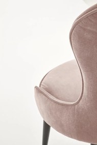 Krzesło tapicerowane K366 VELVET beżowe HALMAR