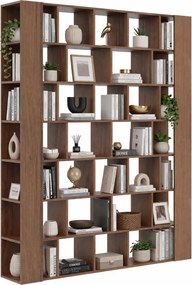 Orzechowy regał biblioteczka do salonu Z1-C52