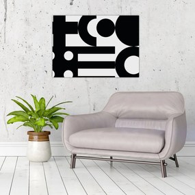 Obraz na szkle - Abstrakcja geometryczna N⁰3 (70x50 cm)