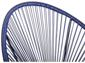 Niebieski metalowy/plastikowy fotel ogrodowy Avocado Comfort – Bonami Selection