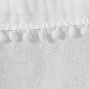 Białe firanki z woalu zestaw 2 szt. 60x90 cm Poupette – douceur d'intérieur