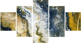 Obraz - Złota abstrakcja (125x70 cm)