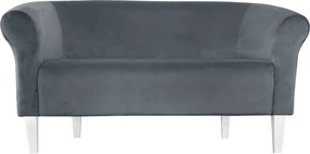 Sofa Milo tkanina Welur : Kolor nogi - Biała, Kolor tkaniny - VELVET - BL14, Typ tkaniny - Velvet, Wysokość nogi - 20 cm