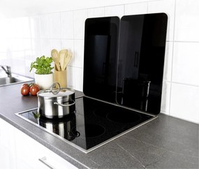 Szklane płyty ochronne na kuchenkę BLACK, 2 sztuki, WENKO