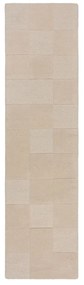 Beżowy wełniany chodnik tkany ręcznie 60x230 cm Checkerboard – Flair Rugs