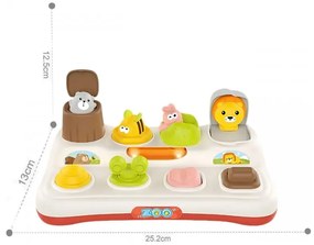 Woopie baby zabawka edukacyjna wyskakujące zwierzątka zoo pop up