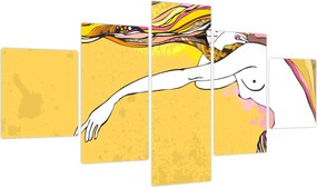Obraz - Dziewczyna (125x70 cm)