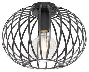 Designerska lampa sufitowa czarna 30 cm - JohannaDesignerski Oswietlenie wewnetrzne