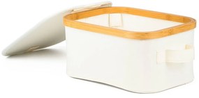 Pojemnik do przechowywania G21 24 x 30 x 15 cm, bambusowy z pokrywką, beżowy