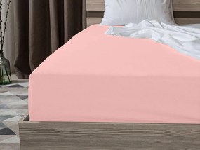 PrzytulneMieszkanie.pl Prześcieradło z dżerseju EXCLUSIVE jasnoróżowe 180 x 200 cm