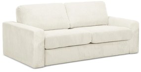 Beżowa sztruksowa rozkładana sofa 195 cm Nona – Makamii