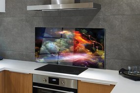 Panel szklany do Kuchni Futurystyczna Wizja Przestrzeni