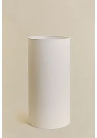 Arlina Abażur Do Lampy Z Tkaniny Distressed White & Ø30 Cm - ↑60 Cm - Sklum