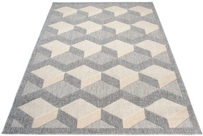 Kremowy dywan sznurkowy w stylu skandynawskim W2-T05