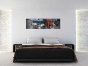 Obraz - Surrealistyczny krajobraz (170x50 cm)