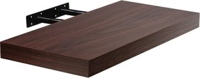 Półka ścienna STILISTA VOLATO - ciemne drewno 50 cm
