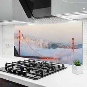 Panel Szklany Most nad Oceanem Chmur