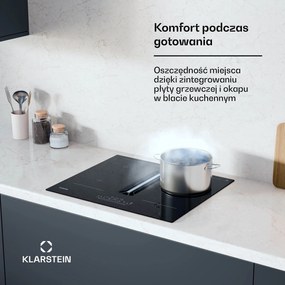 Klarstein System downair AirJet 60, płyta indukcyjna z wyciągiem kuchennym