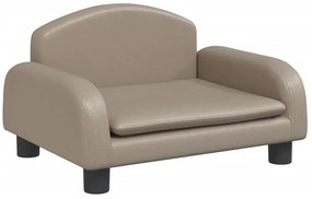 Dziecięca sofa z ekoskóry cappuccino - Hreida 3X