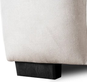 Sofa MODERNO 2S Dwuosobowa Kremowa Welurowa Glamour