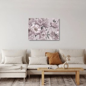 Obraz na szkle - Vintage kwiaty piwonii (70x50 cm)