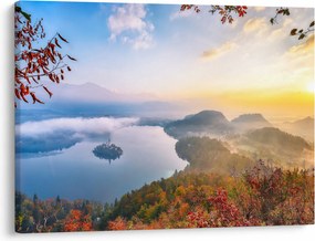 Obraz - Jezioro Bled (70x50 cm)