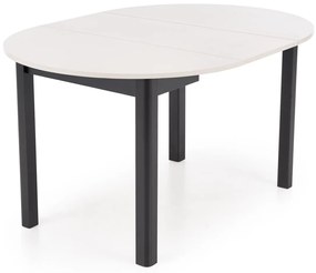 Stół okrągły rozkładany płyta kaszmir/czarny 102-142/102/76 cm RINGO