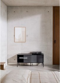 Czarna szafka pod TV 116x55x42 cm Met Mini – noo.ma