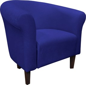 Fotel Milo tkanina Mikrofaza stylowy fotel do salonu i sypialni : Kolor nogi - Venge, Kolor tkaniny - 15 MIKROFAZA, Wysokość nogi - 15 cm