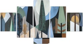 Obraz - Naturalna geometria abstrakcyjna II. (125x70 cm)