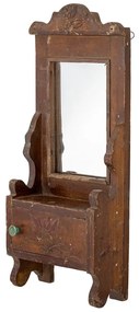 Lustro z drewnianą ramą ścienne 17,5x43 cm Sehar – Bloomingville