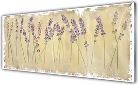 Dekor Szklany do Kuchni Finezyjna Kompozycja Kwiatowa