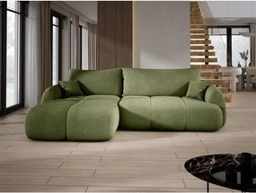 Narożnik COCO z funkcją spania, poduszkami i pojemnikiem NowOrNever 38 Zielony