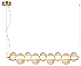 Žyrandol LED na lince BOLLA LED/32W/230V złoty/dymny beżowy