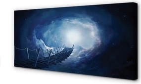 Zdjęcie na płótnie Most pod Niebem z Chmurami