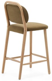Hoker w kolorze khaki (wysokość siedziska 66 cm) Helda – Kave Home