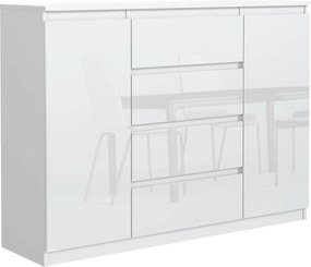 Komoda NUDO 138,5 cm do Salonu Sypialni Biały