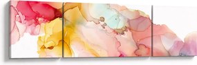 Obraz - Atramentowa abstrakcja (170x50 cm)