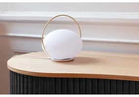 Biała lampa stołowa LED ze ściemniaczem (wysokość 19 cm) Orbit – UMAGE