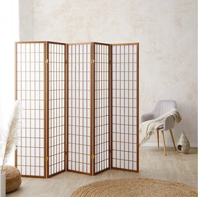 Przegroda pokojowa 220x175x2,2 cm brązowa Shoji