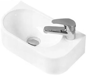 Mexen Viera umywalka nablatowa lewa 40 x 21 cm, biała - 21274000L