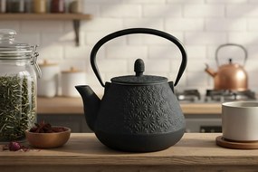 Czajnik żeliwny z zaparzaczem TAKI, 1000 ml