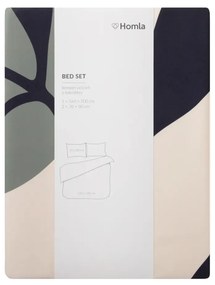 Komplet pościeli TIERRA z mikrofibry w liście 160x200 cm HOMLA