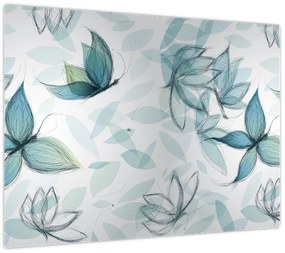 Obraz - Niebieskie motyle (70x50 cm)