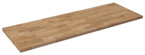 Uniwersalny blat do szafki łazienkowej lub konsoli naturalny dębowy drewno 46 x 160 cm