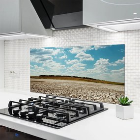 Szkło nad Blatem Wydmy Piaszczystej Pustyni