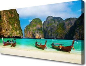 Zdjęcie na płótnie Egzotyczny Zbieg Gór i Morza