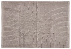 Szarobeżowy bawełniany ręcznik frotte 50x70 cm Time – Zone